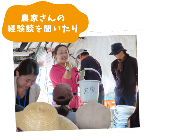 農家さんの経験談を聞いたり